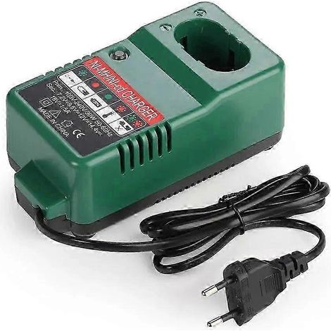 Chargeur universel pour batterie de perceuse électrique, multi-protection, compact et léger, compatible avec les batteries 7,2 V, 9,6 V, 12 V, 14,4 V et 18 V, prise européenne