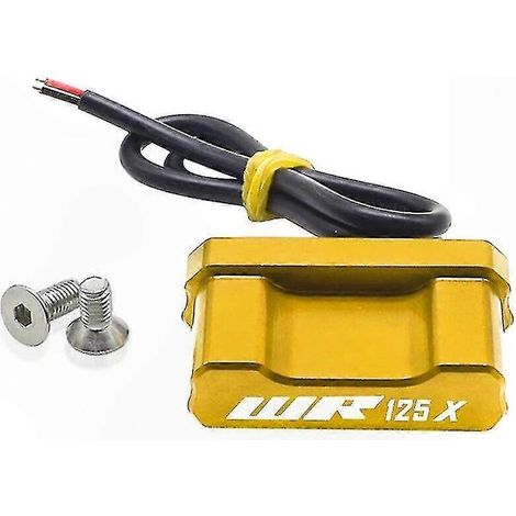 Universeller Kennzeichenhalter mit LED-Beleuchtung für Motorräder 2012-2016 (goldene LED-Leuchten) (1/5)
