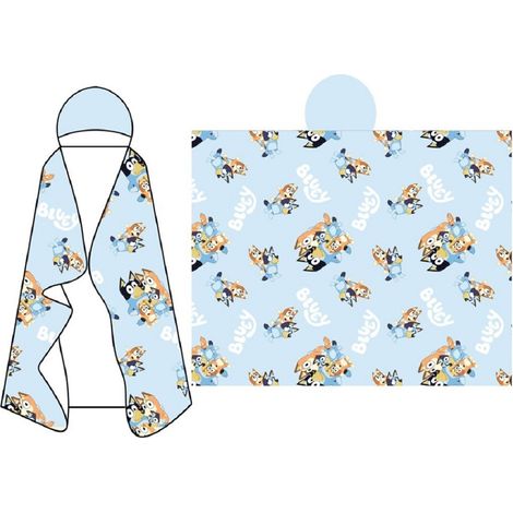 Bluey Kuscheldecken-Set 120x150 cm Flauschige Decke & Warme Kapuze