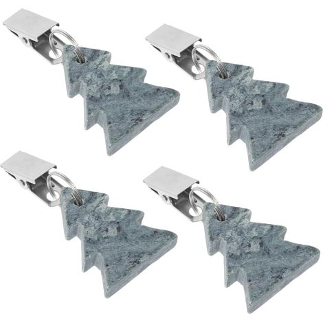 4 pinzas para árbol de Navidad – pinzas multifuncionales – para colgar cortinas/decoraciones navideñas – Navidad – para uso exterior/de mesa (1/5)