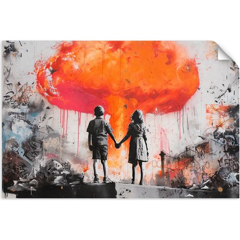 Selbstklebendes Poster – Wandsticker Bunte abstrakte Augen 30x20 cm (1/3)