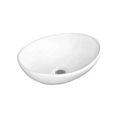 In ceramica bianca. Senza troppo pieno. Senza foro rubinetto. Fornito senza piletta e senza rubinetteria.(DianFlex) Misura: cm 41x34x14,5