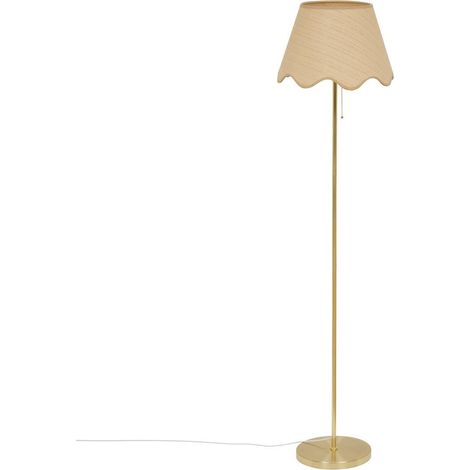 Lampada da terra flore cilindrica, altezza 150 cm, dorata - Atmosphera créateur d'intérieur (1/5)
