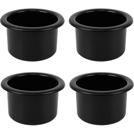 Porte-gobelet de voiture double 4 emplacements, support de boisson universel noir pour intérieur automobile (1/5)