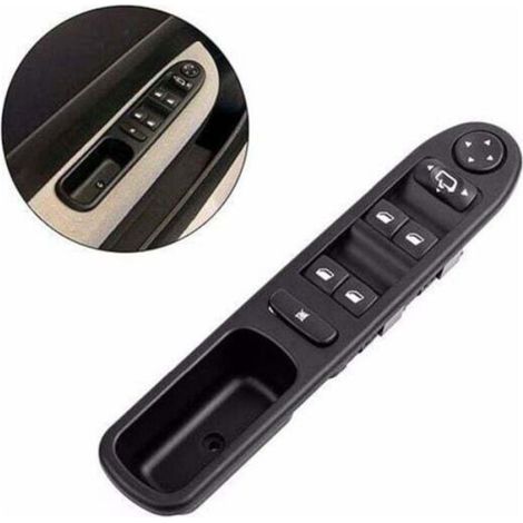 Levé Vitre Avant Gauche Drive CÔTÉ Vitre Électrique Interrupteur Principal, Interrupteur de Lève-Vitre Compatible pour Peugeot 307 (1/5)