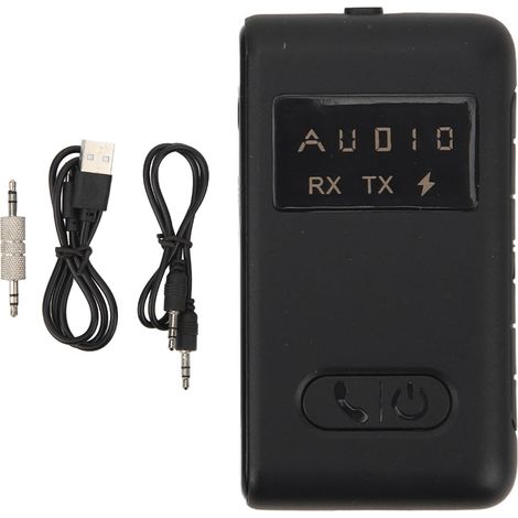Émetteur-récepteur Bluetooth 5.1 3,5 mm 2 en 1 avec affichage LED pour voiture (1/5)