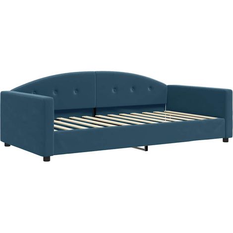 Maison Exclusive - Letto da Giorno Blu 100x200 cm in Velluto (1/5)