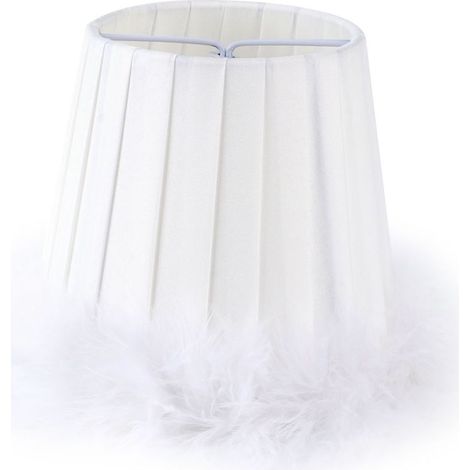 Lustre en tissu à plumes, lampe suspendue, abat-jour, applique murale pour maison, hôtel (1/5)