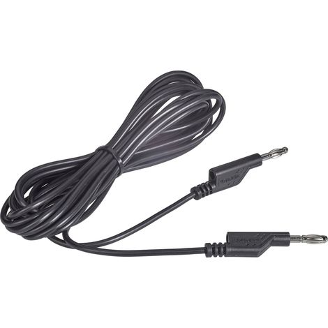 VOLTCRAFT MS5/SW Cordon de mesure Banane mâle 4 mm Banane mâle 4 mm 5.00 m noir 1 pc(s) (1/3)