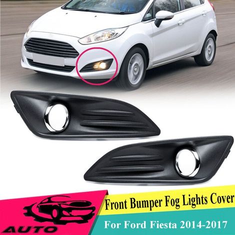 Front Fog Lights Frame Cover Trim For FORD FIESTA 2013-2017 (1/3)