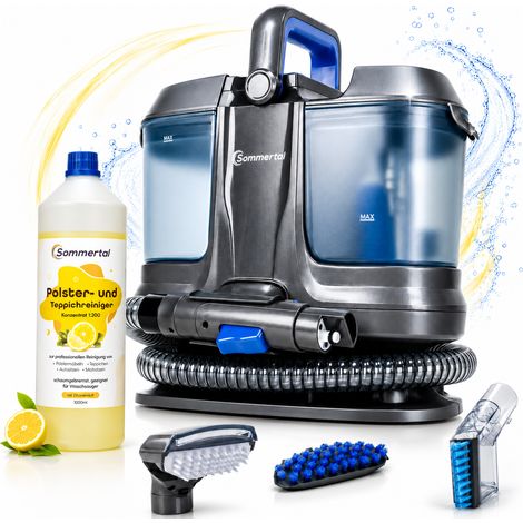 Sommertal WS600 Polsterreiniger Gerät – Waschsauger 600 Watt, 18 kPa  Nass Trockensauger, Nasssauger Polsterreiniger, Teppichreiniger, Sofa Reiniger (1/5)