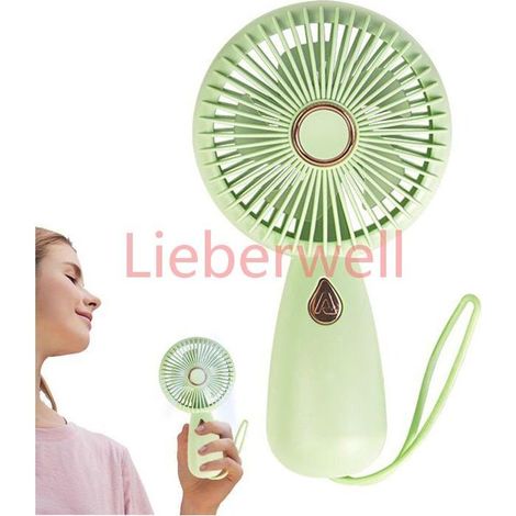 Portable Mini Fan for Home Office and Travel, Quiet Personal Cooling Fan, USB Rechargeable Handheld Fan (1/4)