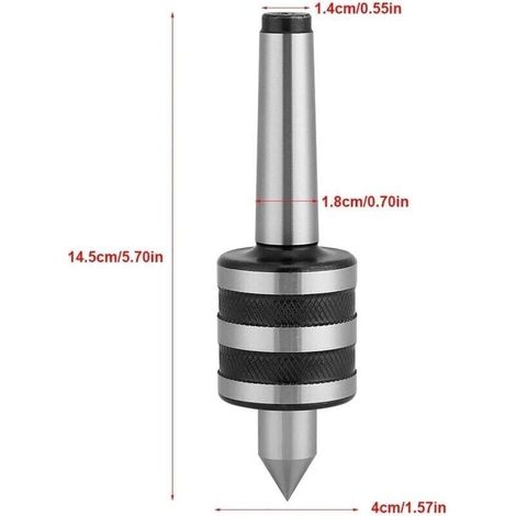 Pointe tournante MT2, Pointe de Centrage Pointe, Outils tour a metaux, d\'outils de tournage moyens de haute prcision de centre tournant de centre vivant de MT2 pour la machine de poupe de tour