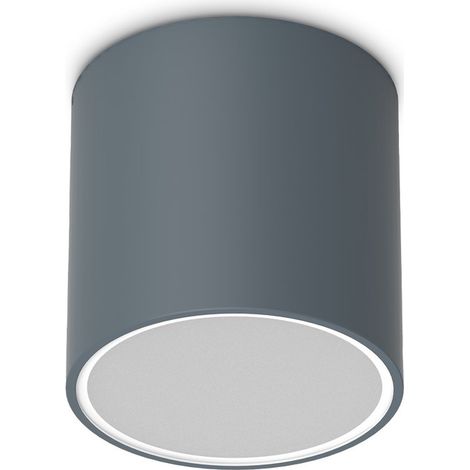 Ideal Lux Lampada da soffitto moderna TECHO 1 luce GU10 IP54 antracite metallo