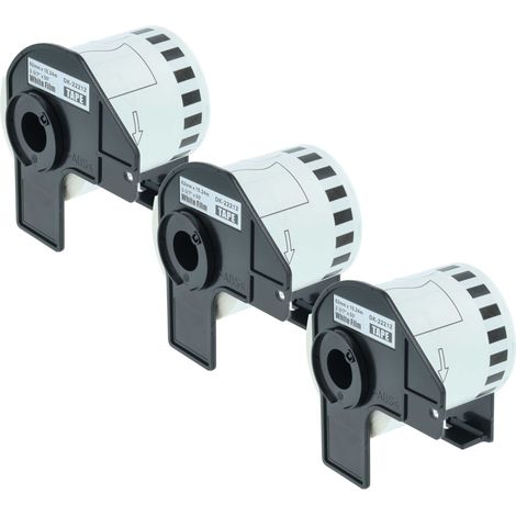 vhbw 3x Label Roll with Holder 62mm x 15.24m (1 Label) compatible with Brother PT QL-710W, QL650TD, QL-700, QL-710 Label Maker (1/4)