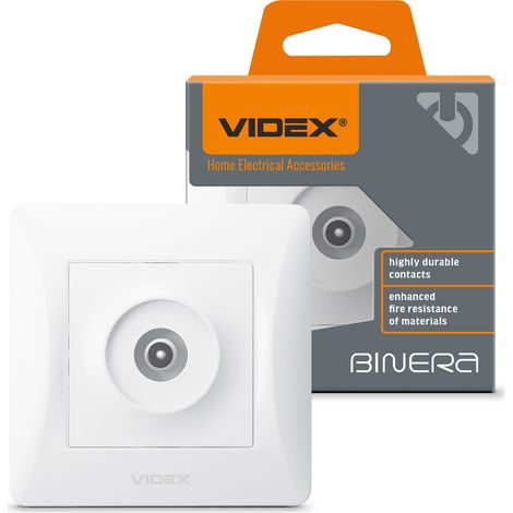 Videx Binera TV-Einzelantennenbuchse, weiß (1/5)