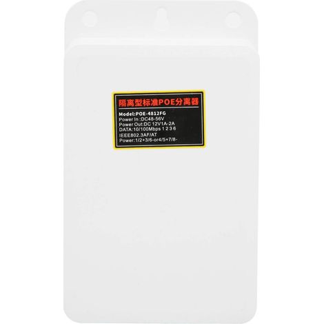 Répartiteur d'injecteur POE 48V à 12V Répartiteur POE 100 mètres Distance Efficace Compatible avec Tous Les modules (1/5)