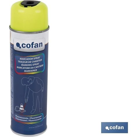 Marcatura di costruzione fluorescente. Giallo 500 ml
