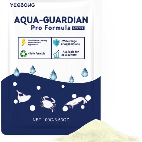 La poudre clarifiante YEGBONG purifie l'eau, la laissant claire et assurant un nettoyage durable des aquariums domestiques. 100 g (1/5)