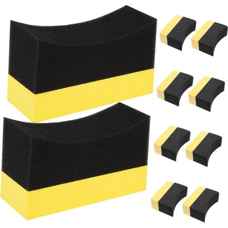 10pièces Lot de Applicateurs Cire Voiture Éponges de Polissage pour Voiture Tampons Applicateurs de Cire (1/5)