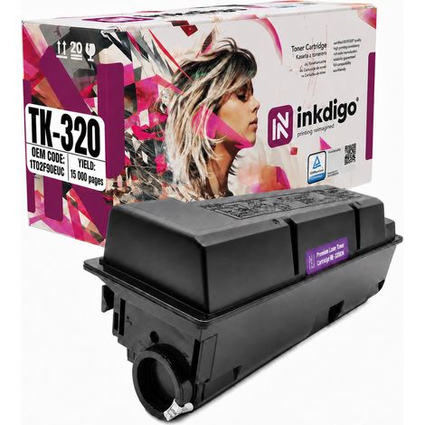 Inkdigo Toner TK320 kompatibel mit Kyocera FS-3900DN, FS-4000DN, FS-3900DTN, TÜV-zertifiziert (1/5)
