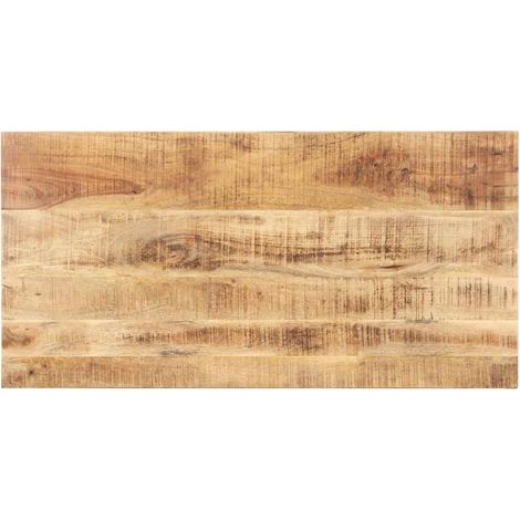 Dessus de table bois de manguier solide 15-16 mm 100x60 cm