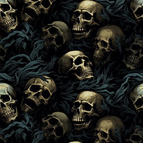 Tela decorativa para exteriores Oxford - Motivo de calavera I DX4381 (1/5)