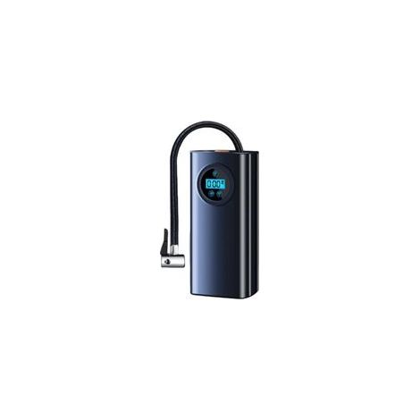 Compresseur d'air portable, batterie 1800 mAh 5C 2 mini pompe électrique, pompe à vélo électrique avec écran LCD numérique, gonfleur de pneu de voiture rechargeable, adapté aux vélos, motos, scooters (1/5)