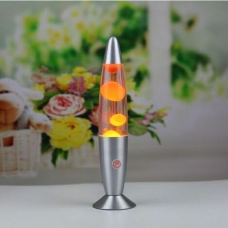 Lampe à lave orange futuriste avec interrupteur Lampe de table (1/4)