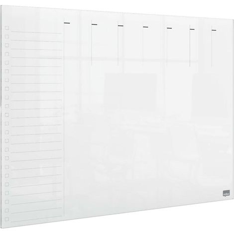 Nobo Wochenplaner A3 transparent weiß 297 x 420 mm