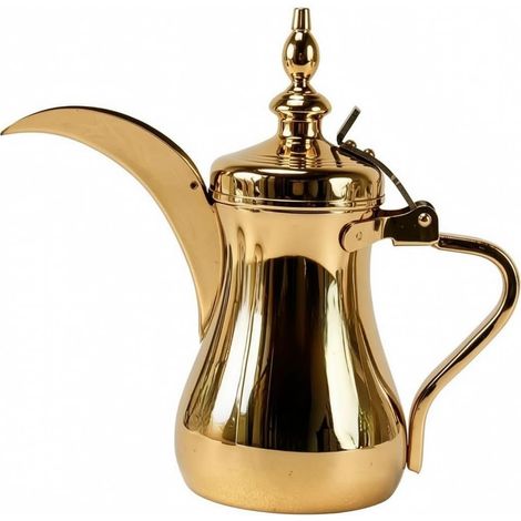 Oriental Coffee Maker, Stovetop Safe, 700ml, Gold (1/5)