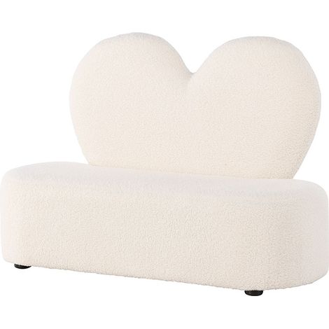 Kids canapé pour enfants teddy blanc. (1/5)