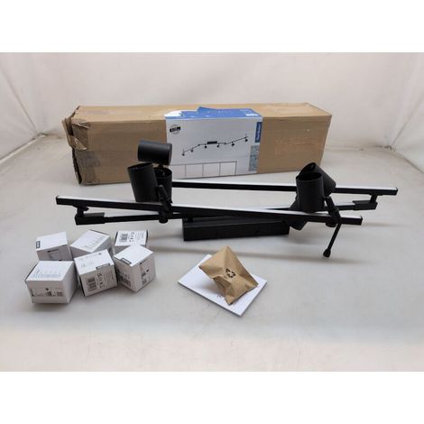 [NEUWERTIG] B-Ware Paul Neuhaus Deckenstrahler Barik LED Strahler 6-flammig schwarz 188cm dimmbar (1/2)