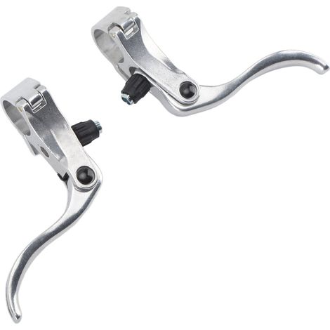 Kit de câbles de frein et de dérailleur avec embout de levier de frein et collier de serrage en S pour VTT et vélo de route BL329T Argent (1/5)