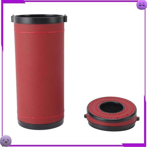 AUCUNE Support de mouchoirs de voiture Porte-mouchoirs de voiture en cuir léger et acier tungstène, parapharmacie fauteuil Rouge (1/5)