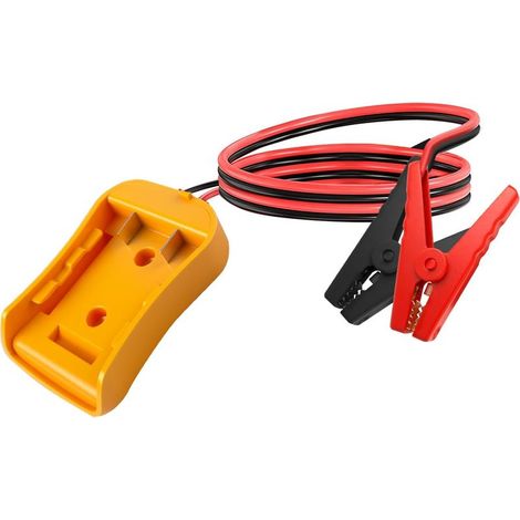 Starthilfekabel für Pkw, kompatibel mit DeWalt-Batterien, 12 AWG, 1,8 m, tragbarer Starthilfe-Booster, Starthilfekabel für Pkw, Stromversorgung zum Starten von leichten Fahrzeugen (Gelb) (1/5)