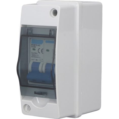 Interrupteur DC 6A 1000V Disjoncteur Miniature avec Coffret de Distribution IP65 Étanche pour Panneau Solaire Photovoltaïque (1/5)
