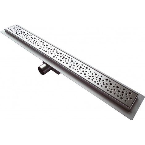 BERNSTEIN - Caniveau de douche italienne réglable acier inoxydable avec Siphon et filtre - 90cm (1/5)
