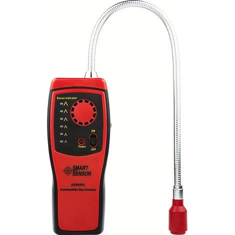 Détecteur de Gaz Portable SMART SENSOR pour Gaz Naturel, Méthane et Hydrogène Capteur Semi-Conducteur Haute Sensibilité avec Alarme Sonore, Détection Rapide des Fuites, Utilisation Simple (1/5)