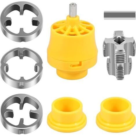 Kit d'outils électriques pour filetage PVC, ouvre-trou pour tuyau d'eau, ouvre-trou double pour tuyau d'eau, foret, outil de perçage électrique pour tuyau d'eau PPR PPE (4 à 6 minutes)