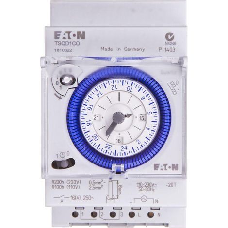 Eaton Tsqd1co Programador Horario Blanco 16A