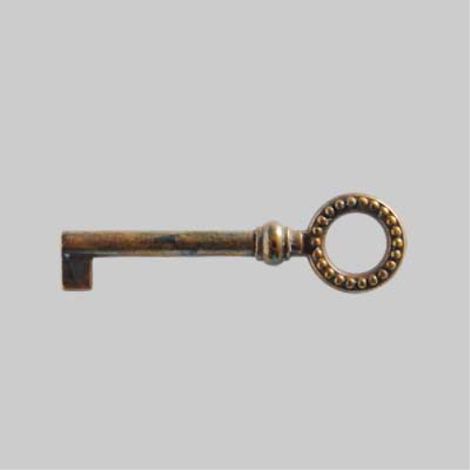 Chiave per mobili '7003' 22x74 mm - patinato antico GIUSTI (1/2)