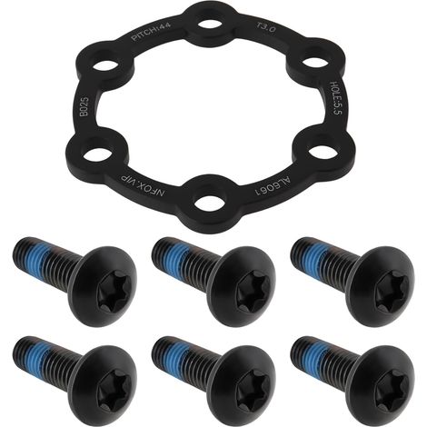 Hub Brake Disc Spacer with Aluminum Alloy Screws Compatible with Most Mountain Bikes (1/5)