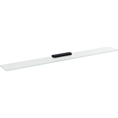 Étagère en verre 800 mm, noir/verre dépoli