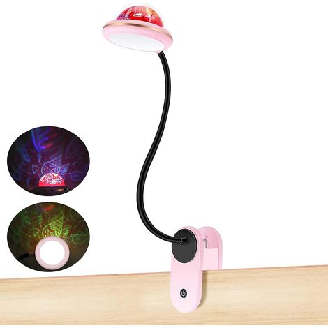 Lampe de livre pliante LED, lampes de lecture à intensité variable, avec mini lampe de projecteur, veilleuse USB Rechargeable, commande tactile (1/5)