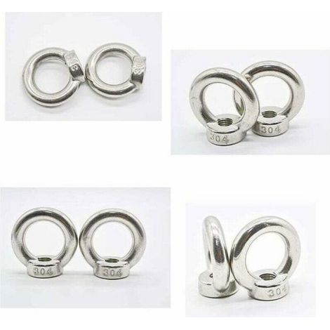 Ecrou A Oeil - M6 - Inox 304 - Ø Ext 17,26 Mm - Lot De 10 (1/4)