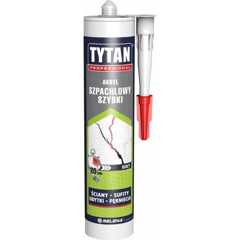 Stucco acrilico rapido, effetto titanio, professionale, 280 ml, bianco - SIL akrl SZP