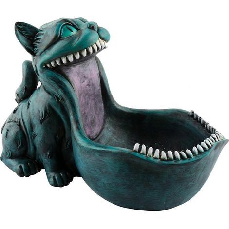 Halloween-Süßigkeitenschale, Katzenfigur, Schlüsselschale, Geschenk mit großmäuliger Katze, wie abgebildet (1/5)