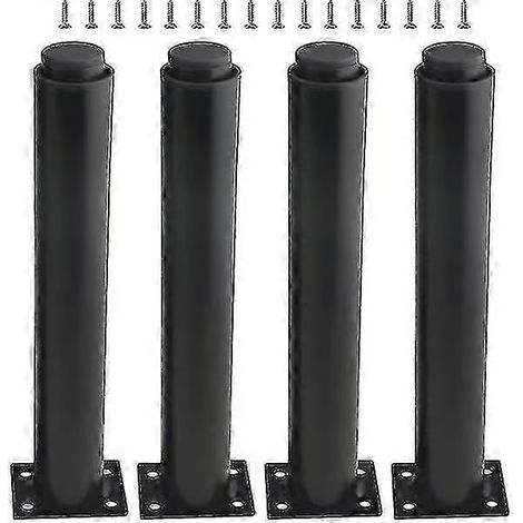 (25-42 cm, noir) Lot de 4 pieds de meuble robustes et réglables en métal - XinHan (1/5)