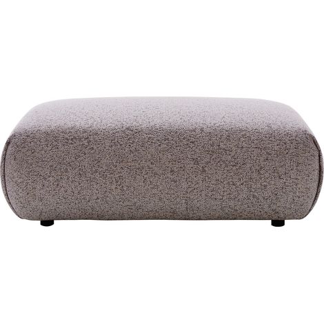 Pouf en tissu chiné rose MONELIA (1/3)